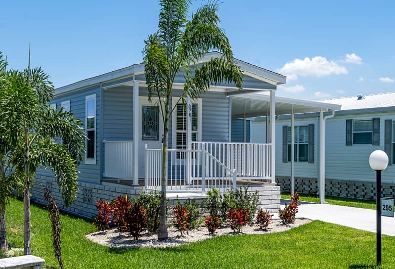 A picture of a manufactured home